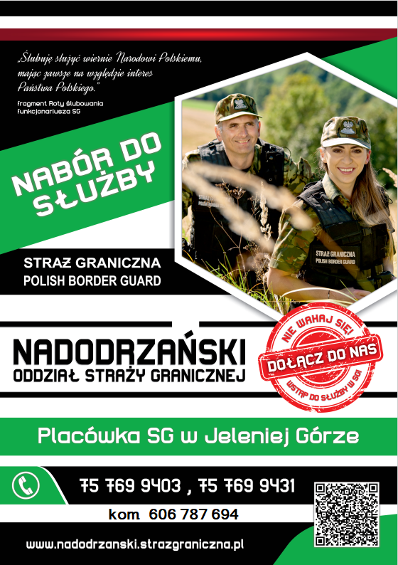 Nabór do służby w Placówce Straży Granicznej w Jeleniej Górze