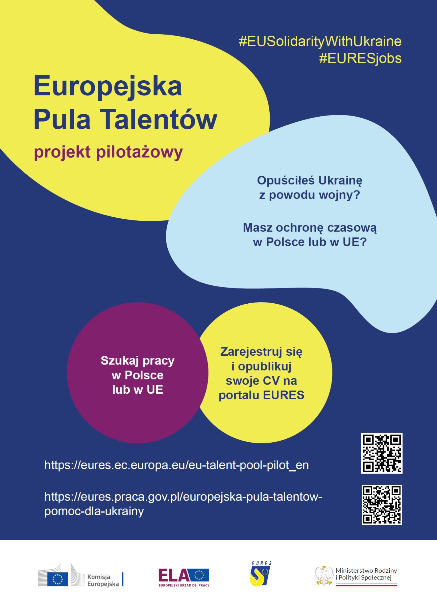 Projekt EU Talent Pool PL_plakat promujący