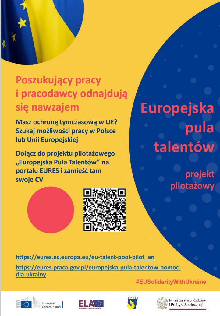 Projekt pilotażowy Europejska Pula Talentów