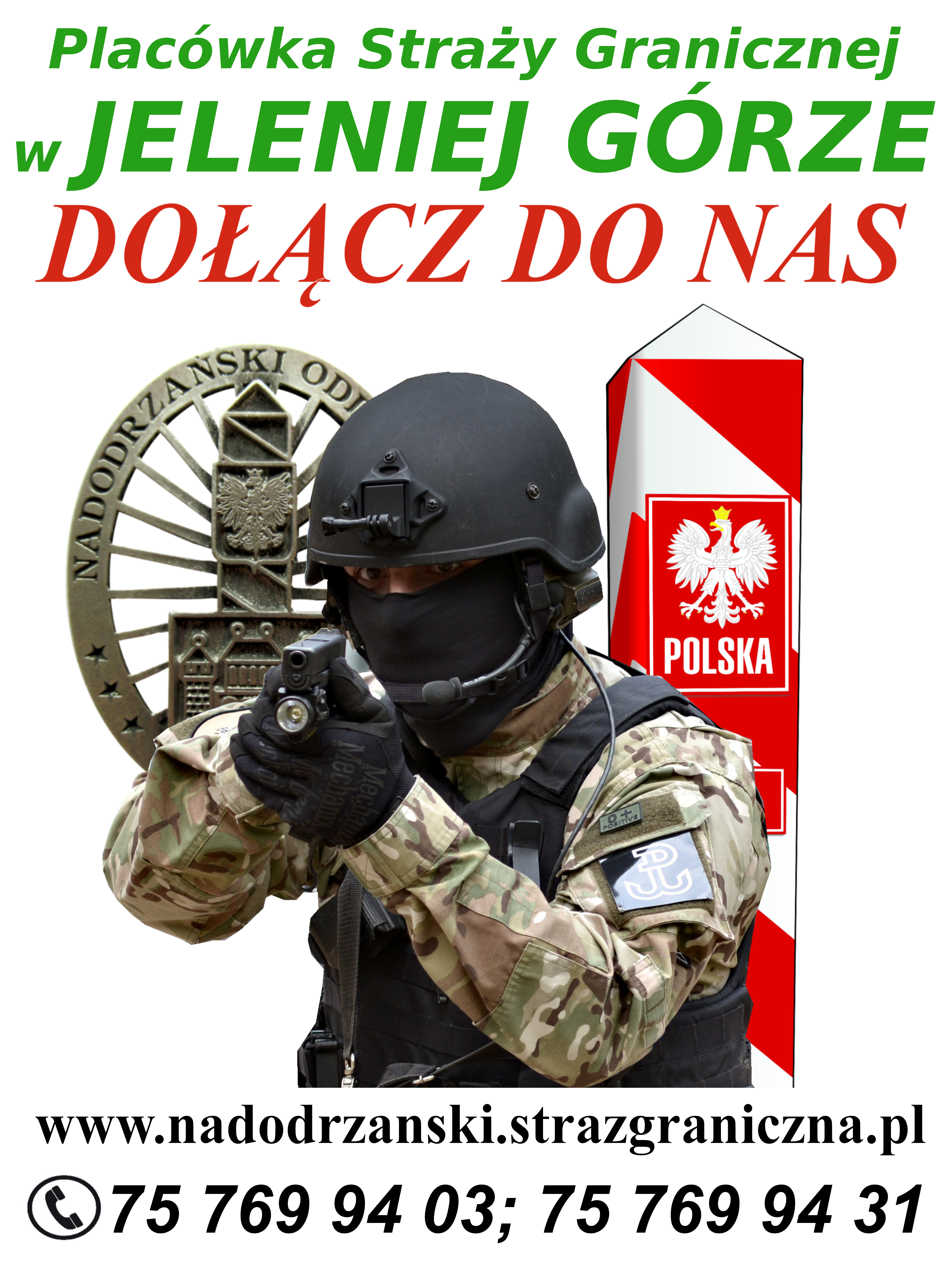 Plakat - Nabór do straży granicznej - Jelenia Góra