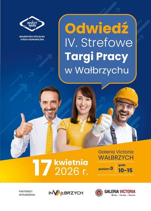 Obrazek dla: IV Edycja Strefowych Targów Pracy w Wałbrzychu – Zapraszamy!